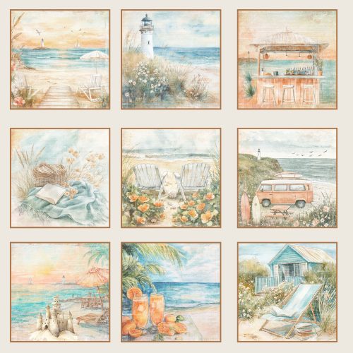 Reprint – The Beach paperilajitelma 20 x 20 cm - Bild 10