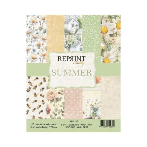 Reprint – Summer paperilajitelma 15 x 15 cm