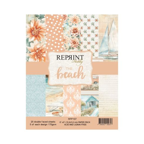 Reprint – The Beach paperilajitelma 15 x 15 cm