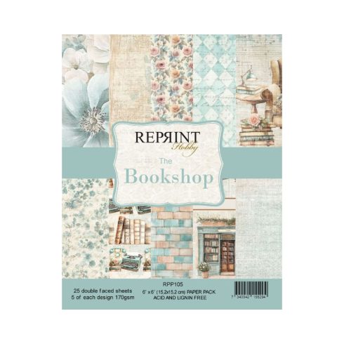 Reprint – The Bookshop paperilajitelma 15 x 15 cm