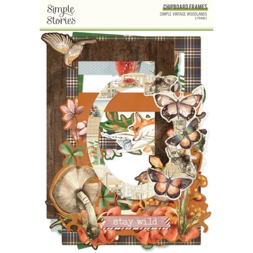 Simple Stories – Chipboard Frames Simple Vintage Woodlands kehykset - Image 2