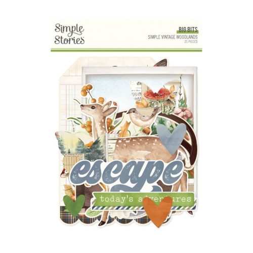 Simple Stories – Big Bits & Pieces Simple Vintage Woodlands isot leikekuvat (21 kpl) - Bild 2