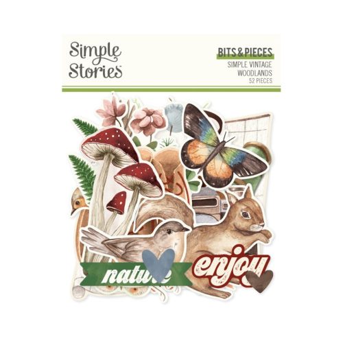 Simple Stories – Bits & Pieces Simple Vintage Woodlands leikekuvat (52 kpl) - Bild 2