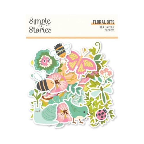 Simple Stories – Floral Bits & Pieces Tea Garden leikekuvat (79 kpl) - Bild 2