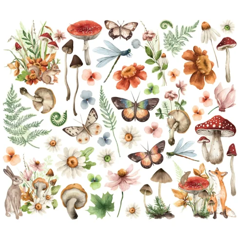 Simple Stories – Floral Bits & Pieces Simple Vintage Woodlands leikekuvat (47 kpl)