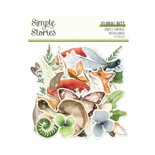 Simple Stories – Floral Bits & Pieces Simple Vintage Woodlands leikekuvat (47 kpl) - Bild 2
