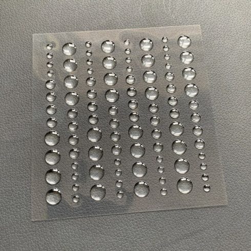 Simple and Basic – Enamel Dots Clear Water 3D-tarra (kirkas)