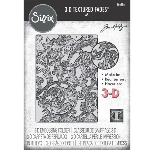 Sizzix Tim Holtz 3D kohokuviointikansio Texture Fades – ENTANGLED LARGE (A5)