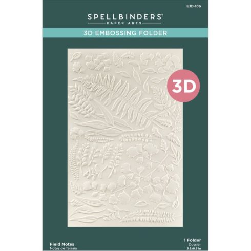 Spellbinders 3D kohokuviointikansio – FIELD NOTES