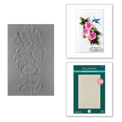 Spellbinders 3D kohokuviointikansio – PETUNIA CASCADE
