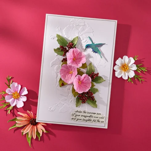 Spellbinders 3D kohokuviointikansio – PETUNIA CASCADE2