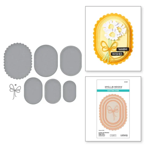 Spellbinders stanssi STITCHED EDGE OVALS1