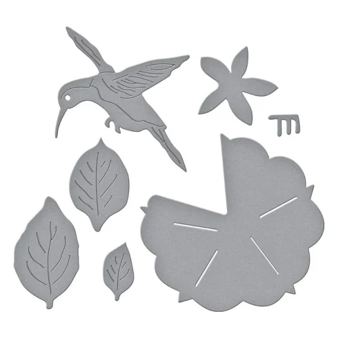 Spellbinders stanssi – PETUNIA AND HUMMINGBIRD1