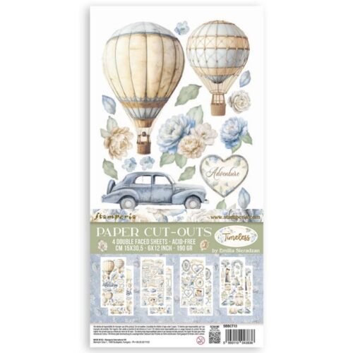 Stamperia – Paper Cuts-outs Timeless leikekuva-arkit (4 kpl)