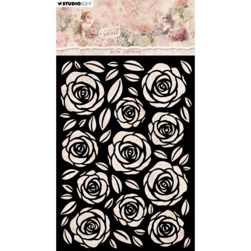 Studio Light A Cat´s Secret Mask – Rose Pattern sapluuna A6