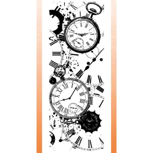 Studio Light Clear Stamp – Grunge Clock Background leimasin - Image 2