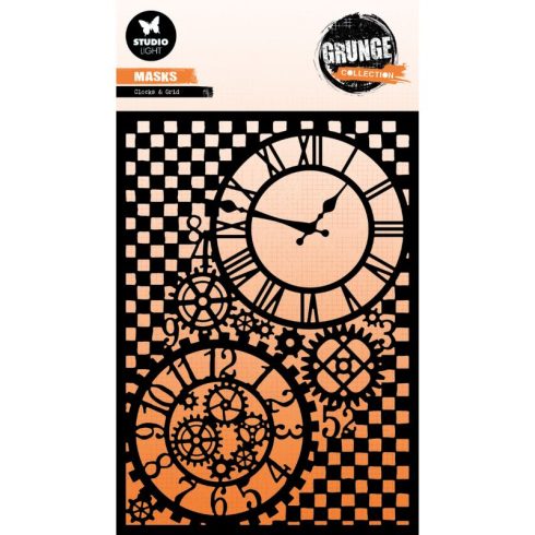 Studio Light Grunge Masks – Grunge Clocks & Grid sapluuna