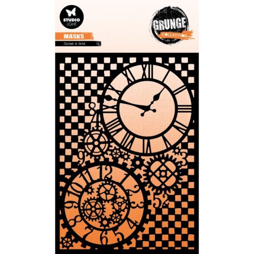 Studio Light Grunge Masks – Grunge Clocks & Grid sapluuna