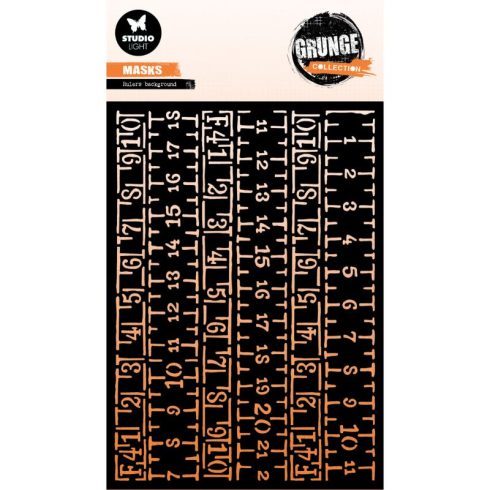 Studio Light Grunge Masks – Grunge Rulers Background sapluuna
