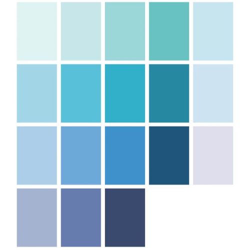 Studio Light Paper Pad – Shades of Blue Unicolor paperilehtiö (A5) - Bild 2