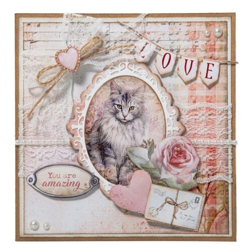 Studio Light stanssi – A Cat´s Secret ROSES MINI FRAME - Bild 2