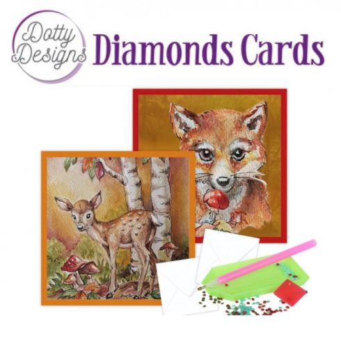 Timanttimaalauskortit Dotty Designs AWESOME AUTUMN 10x10cm (2kpl)