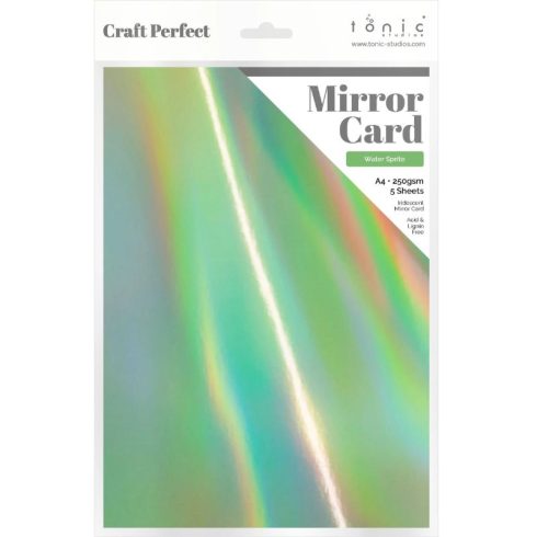 Tonic Studios Mirror Card Iridescent Water Sprite – Peilikartonki A4 (5kpl)