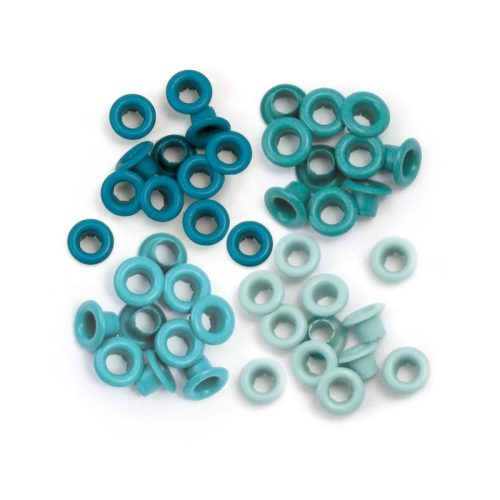 We R Memory Keepers – Standard Eyelets Aqua sirkat (60 kpl)