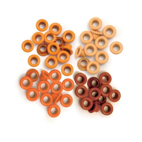 We R Memory Keepers – Standard Eyelets Orange sirkat (60 kpl)