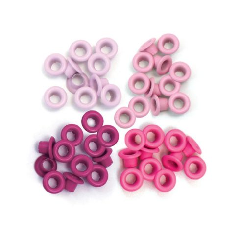 We R Memory Keepers – Standard Eyelets Pink sirkat (60 kpl)