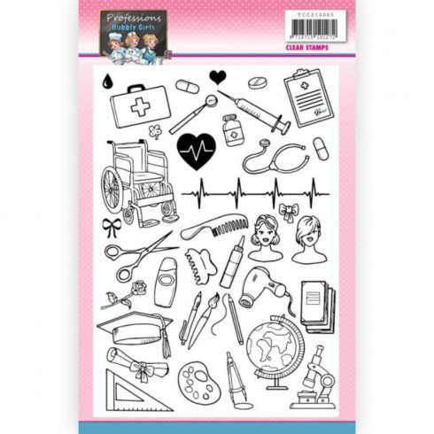 Yvonne Creations Clear Stamps – Professions leimasinsetti