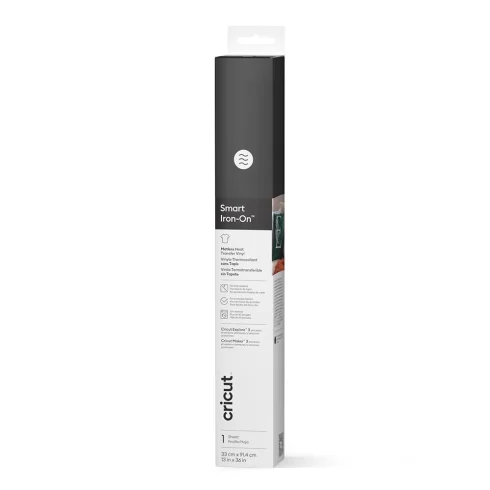 Cricut Smart Iron-On 13" (33 x 91,4 cm) musta silityskalvo