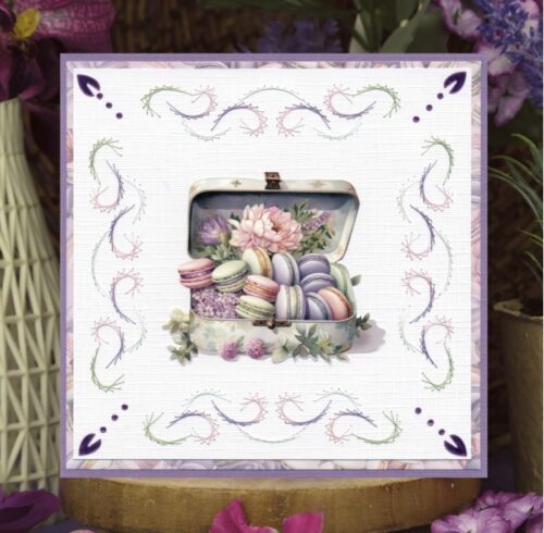 Berrie’s Beauties 3D-arkki – Lovely Lilacs Lovely Macarons - Image 2