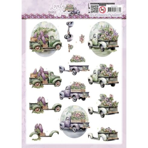 Berrie’s Beauties 3D-arkki – Lovely Lilacs Lovely Cars