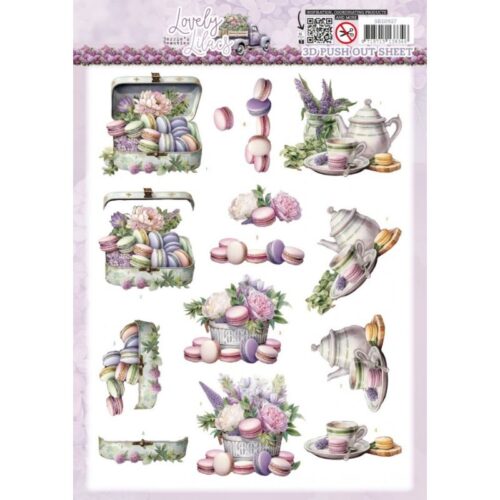 Berrie’s Beauties 3D-arkki – Lovely Lilacs Lovely Macarons