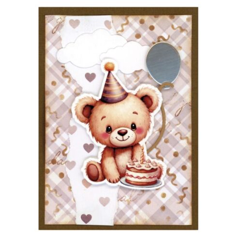 Berries Beauties Paper Pack – Teddy paperilehtio 20 x 20 cm 3