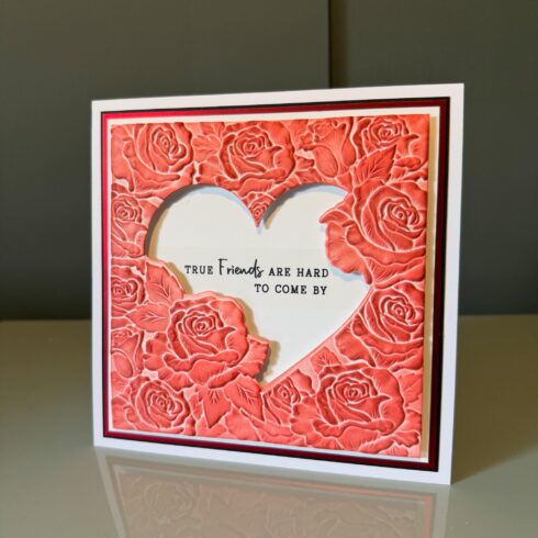 Crafters Companion 3D kohokuviointikansio stanssi sapluuna RADIANT ROSE