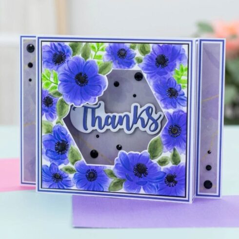 Crafters Companion 3D kohokuviointikansio stanssi sapluuna – ALLURING ANEMONES 1