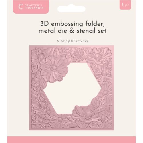 Crafter’s Companion 3D kohokuviointikansio-stanssi-sapluuna – ALLURING ANEMONES