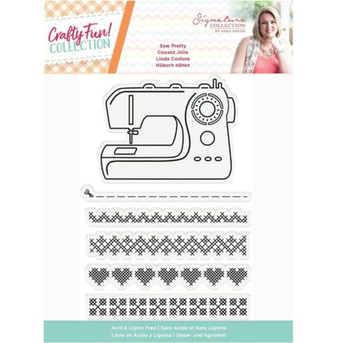 Crafter’s Companion Stamp – Sew Pretty leimasinsetti