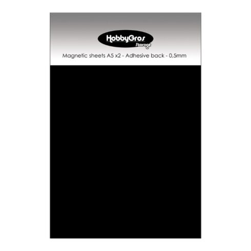 HobbyGros Magnetic Sheets – Tarrapohjainen magneettilevy 2 kpl (A5)