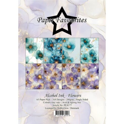 Paper Favourites – Alcohol Ink Flowers paperilajitelma A5