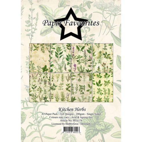 Paper Favourites – Kitchen Herbs paperilajitelma A5