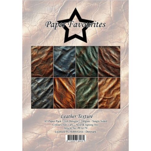 Paper Favourites – Leather Texture paperilajitelma A5
