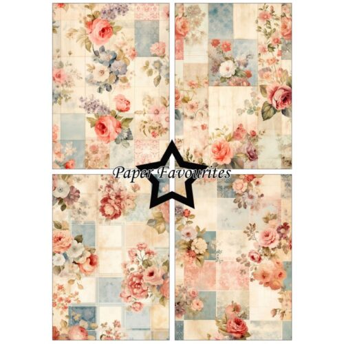 Paper Favourites – Old Patchwork paperilajitelma A5 - Image 2