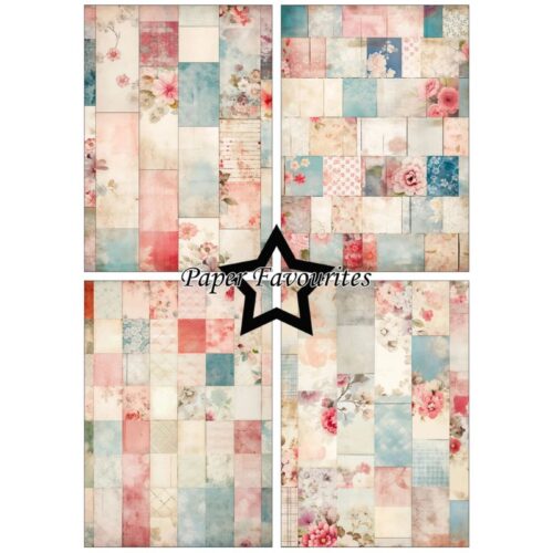 Paper Favourites – Old Patchwork paperilajitelma A5 - Image 3