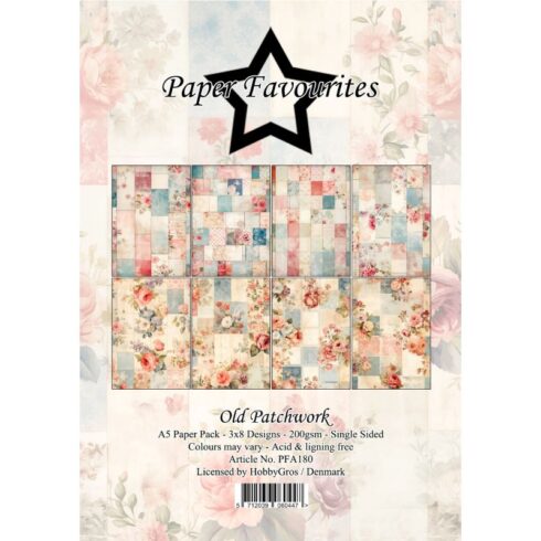 Paper Favourites – Old Patchwork paperilajitelma A5