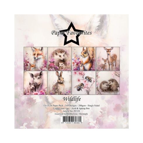Paper Favourites – Wildlife paperilajitelma 15 x 15 cm