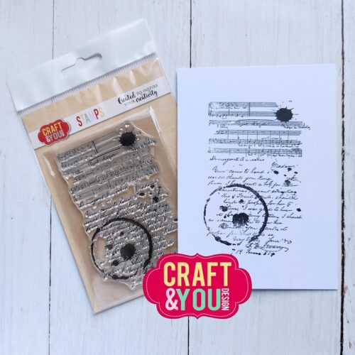 Craft & You Design Stamps – Stains on the Letters leimasin A6 - Image 2