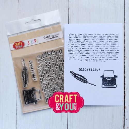 Craft & You Design Stamps – Typewriter leimasinsetti A6 - Bild 2
